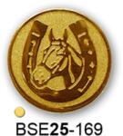  Érembetét ló lovas BSE25-169 25mm arany
