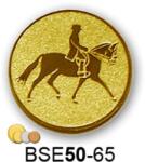  Érembetét ló lovas BSE50-65 50mm arany