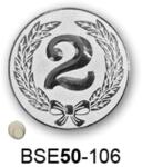  Érembetét második helyezés BSE50-106 50mm ezüst