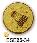  Érembetét tollaslabda BSE25-34 25mm arany