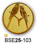 Érembetét madár BSE25-103 25mm arany