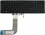 HP Tastatura Laptop, HP, Pavilion 17-F250nq, iluminata, fara rama, neagra, US (HP60ius-MQQ29)