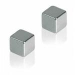 Franken Mágnes, 1x1x1x1cm, erõs, üvegtáblához, 4 db/csomag, Franken ezüst (HMN1010) - tonerpiac