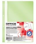 Office Products Dosar plastic PP cu sina, cu gauri, grosime 100/170microni, 50 buc/set, Office Products - verde deschis (DN421115)