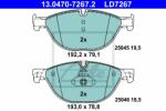 ATE set placute frana, frana disc ATE Ceramic 13.0470-7267.2 (13.0470-7267.2)