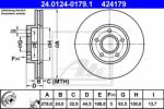 ATE Disc frana ATE 24.0124-0179.1 (24.0124-0179.1) - automobilus
