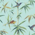 Noordwand türkiz kolibri és bambusz tapéta G56411