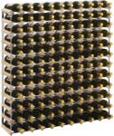 vidaXL tömör fenyőfa bortartó állvány 120 palackhoz (282472) - vidaxl