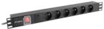 Lanberg 6 Plug 16A 2 m Switch (PDU-06E-0200-BK)