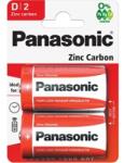 Panasonic R20RZ/2BP Red Zinc D/góliát 1.5V cink-mangán tartós elemcsomag (R20RZ/2BP)
