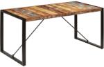 vidaXL Masă de bucătărie, 160 x 80 x 75 cm, lemn masiv reciclat (247418)