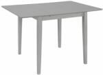 vidaXL Masă de bucătărie extensibilă, gri, (80-120)x80x74 cm, MDF (247627) - vidaxl