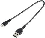 StarTech USB apa - Lightning apa Adat- és töltőkábel 0.3m - Fekete (RUSBLTMM30CMB)
