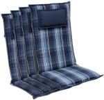 Blumfeldt Donau, pernă, pernă pentru scaun, spătar înalt, pernă scaun de grădină, poliester, 50 × 120 × 6 cm, 4 × pernă (CPT10_10269909-4) (CPT10_10269909-4)