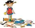 Pippi Магнитна дървена кукла с дрехи Pippi - Пипи Дългото чорапче (44380700)