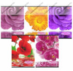  Flowers A4 kockás füzet, vegyes minta (1 db) (COR_2021_UNFLO432K)
