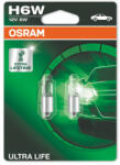 OSRAM Set 2 becuri auto halogen pentru far Osram Ultra Life H6W 6W 12V