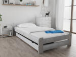  Pat Emily 90x200 cm, alb Saltele: Fara saltea, Somiera pat: Cu lamele drepte