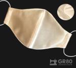 GR80 Kívül-belül selyem maszk (szájmaszk / arcmaszk), szűrőbetéttel - Ekrü / pezsgő