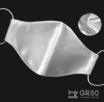 GR80 Kívül-belül selyem maszk (szájmaszk / arcmaszk), szűrőbetéttel - ezüst