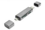 ASSMANN Card reader Dual Card Reader USB-C / USB 3.0, OTG, card reader (DA-70886) - vexio