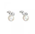 Preciosa Cercei argint cu perla Preciosa Mere 5094 00 cristal
