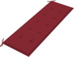 vidaXL Pernă de bancă de grădină, roșu, 150x50x3 cm, textil oxford (314086)