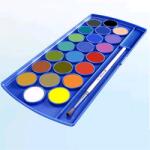 Pelikan Vízfesték készlet 21db-os PELIKÁN prémium fedőképességű iskolai vízfesték, 1 fedőfehér, 30mm-es festékgomb