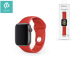 DEVIA Apple Watch lyukacsos sport szíj - Devia Deluxe Series Sport Band - 42/44/45/49 mm - piros - bluedigital