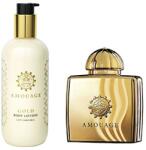 Amouage Gold pour Femme szett I. 100 ml eau de parfum + 300 ml testápoló (eau de parfum) hölgyeknek garanciával