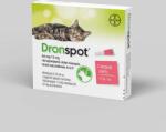 Elanco Dronspot 60 mg/15 mg rácsepegtető oldat közepes testű macskáknak A. U. V. (0, 70 ml; 2, 5-5 kg macskáknak) 1 db ampulla nyitott dobozból