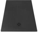 MARMY Basalto 70x90 zuhanytálca Cavalli Black 808108709054 +ajándék szifon (80 8108 70 90 54)