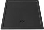 MARMY Dolomite Pro 80x80 zuhanytálca Cavalli Black 808221808054 +ajándék szifon (80 8221 80 80 54)