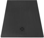 MARMY Basalto 70x100 zuhanytálca Cavalli Black 808109701054 +ajándék szifon (80 8109 70 10 54)