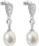 Pavona Cercei din argint cu zirconii și perle albe de râu 21040.1