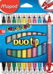 Maped Carioca Color Peps Duo Tip, 2 varfuri, 10 culori/set, Maped 849010