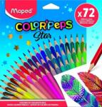 Maped Creioane colorate Color Peps Star, 72 culori/set, Maped 832072