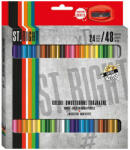UNIPAP St. Right Kétvégű színes ceruza 24db-os szett hegyezővel (633362) - jatekshop