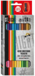 UNIPAP St. Right Kétvégű színes ceruza 12db-os szett hegyezővel (633348) - jatekshop