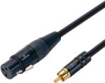 Soundsation WM-PXFRCA06 - Wiremaster szimmetrikus patch kábel: XLR(mama)-RCA / 0.6m - R351R
