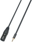 Soundsation WM-MJXLRM15 - Wiremaster adapterkábel Mini jack sztereo 3.5 - papa XLR / 1.5 m - E935E
