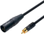 Soundsation WM-PXMRCA06 - Wiremaster szimmetrikus patch kábel: XLR(papa)-RCA / 0.6m - R354R