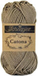 Scheepjes Catona 254 Moon Rock - barnás szürke pamut fonal