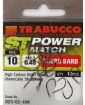  Carlige Trabucco ST Power Match Matt Black 15buc/plic