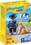 Playmobil 1.2.3 Rendőr kutyával (70408)