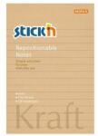 STICK N Stick`N KraftNotes 150x101 mm 100 lap vonalas öntapadó natúr újrahasznosított jegyzettömb (21641) - bestbyte