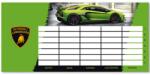 Ars Una Lamborghini zöld alapszínű kétoldalas órarend (50490028) - innotechshop