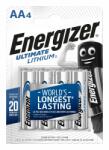 Energizer Ultimate Lithium L91 E2 AA ceruza elem 1, 5V 4db/csom
