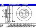 ATE Set discuri frana fata Insignia 296mm ATE - revizieshop - 949,00 RON