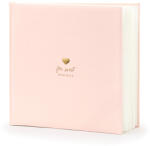 PartyDeco S. r. o Vendégkönyv, For sweet memories felírattal, púder pink